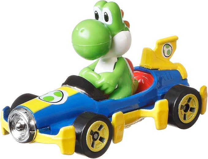 Carrinho HW Yoshi Verde Mario Circuito Special MATTEL