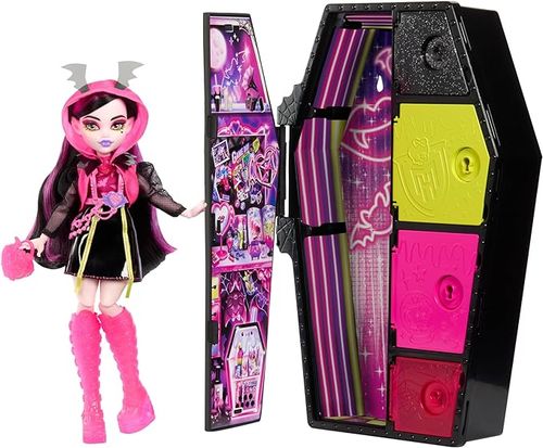 Boneca - Draculaura Monster High - Skulltimates Secrets Neon MATTEL