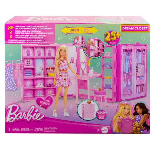 Conjunto Barbie - Armario dos Sonhos com  Boneca e Acessorios MATTEL