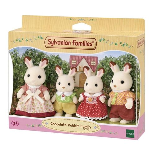 Bonecos - Familia Dos Coelhos Chocolate - 4 EPOCH MAGIA