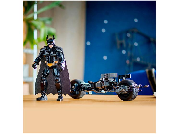 BATMAN & BAT-POD フィギュアセット Blocos de Montar - Figura de Construcao do Batman e a Motocicleta