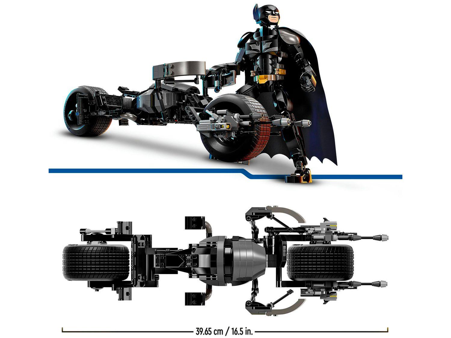 Blocos de Montar - Figura de Construcao do Batman e a Motocicleta