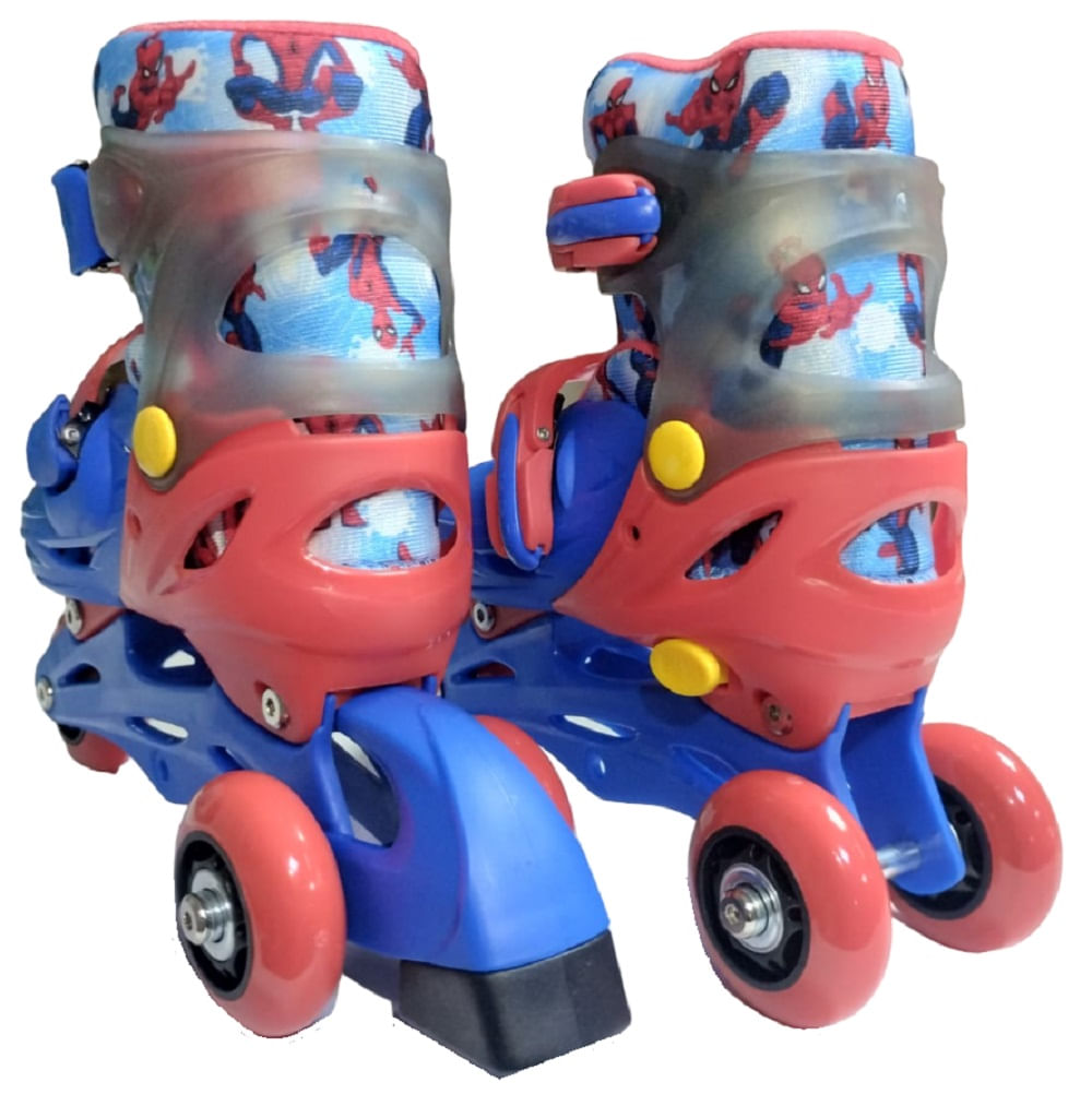 Patins Inline e Triline - Marvel - Spider Man 2 em 1 com Conjunto de ...