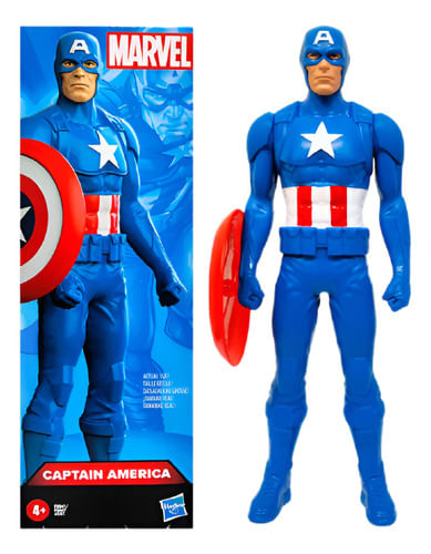 Boneco - Marvel Capitao America 20cm - F6607 HASBRO