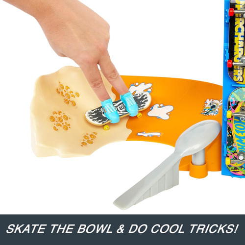 Kit Hot Wheels Skate Pista de Brinquedo Tony Hawk Bowl de Cereal MATTEL