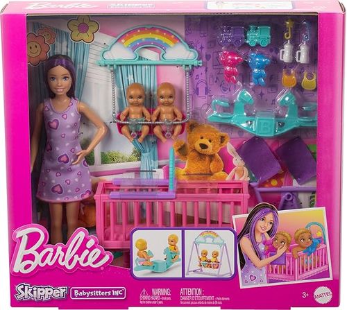 Boneca Barbie - Skipper Baba Cuidado com Gemeos MATTEL