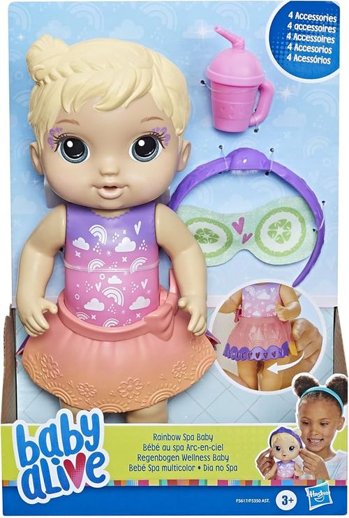 Boneca Baby Alive Loira - Rainbow Spa Baby HASBRO