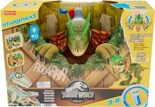 Brinquedo -Dilophosaurus Imaginext Jurassic World Dinossauro MATTEL