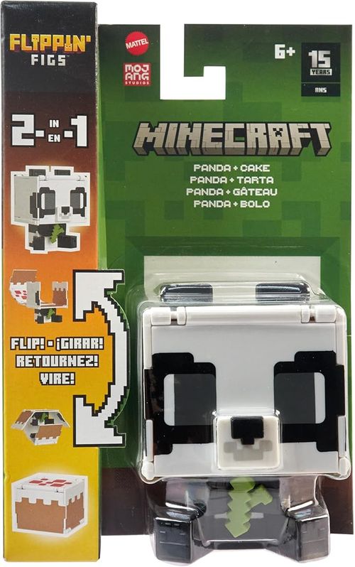 Boneco Flippin Figs - Minecraft Panda e Bolo MATTEL