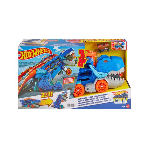 Pista -Hot Wheels Super Reboque de T-Rex MATTEL