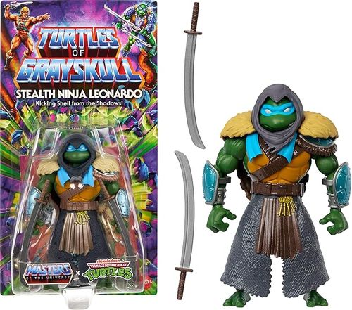 Boneco Turtles of Grayskull -  Stealth Ninja Leonardo MATTEL