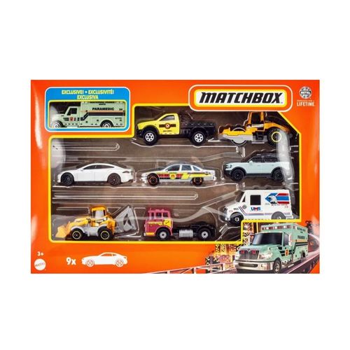 Carrinho Matchbox - 9 Carrinhos Sortidos MATTEL