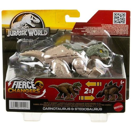 Dinossauro Jurassic World - Carnotaurus e Stegosaurus MATTEL