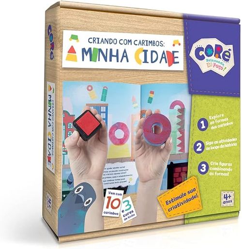 Livro de Atividades - Criando com Carimbos: A Minha Cidade TOYSTER