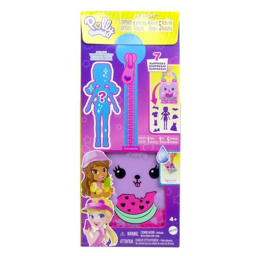 Mini Boneca Polly - Closet Fashion Reveal - Roxo MATTEL