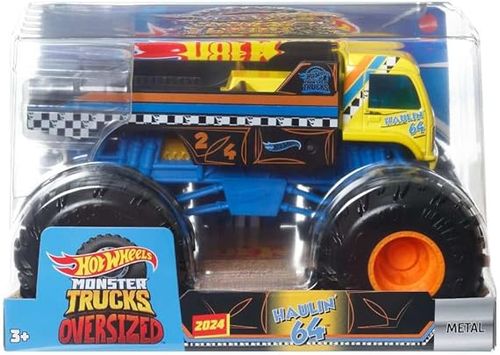 Carrinho - Hot Wheels Monster Trucks Haulin 64 MATTEL