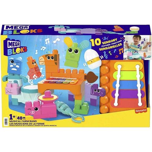 Blocos de Montar Instrumentos - Banda Fazenda Musical MATTEL