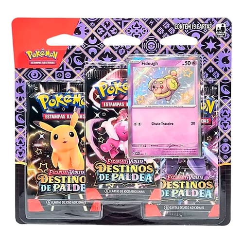 Jogo de Cartas - Blister Triplo Pokemon Destinos de Paldea COPAG DA AMAZONIA