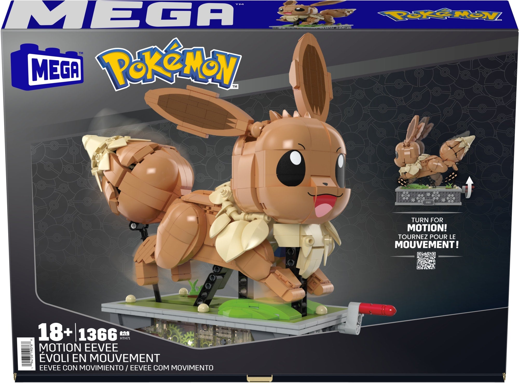 Encontraproduto.com.br - Blocos de Montar Pokemon - Motion Eevee MATTEL