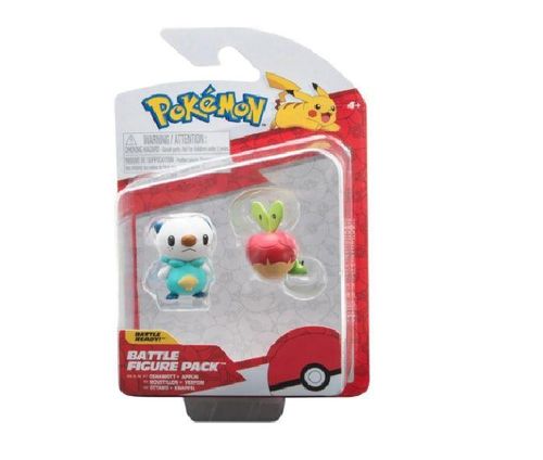 Boneco Batalha Pokemon - Oshawott e  Applin SUNNY BRINQUEDOS