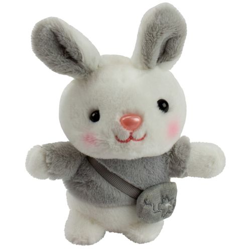 Pelucia Coelho com Roupinha - Cinza BBR
