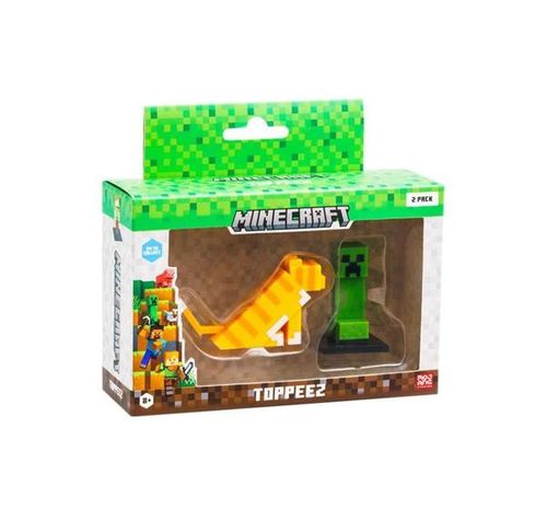 Boneco - Minecraft Gato e Creeper MULTIKIDS