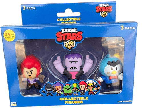 Bonecos Brawl Stars - Frank Mister P e Colt MULTIKIDS