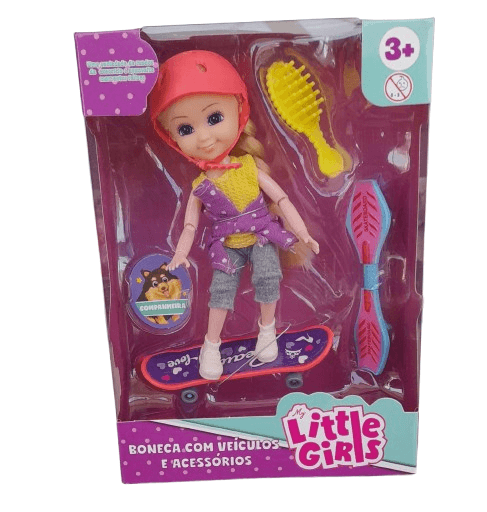 Boneca My Little Girls - Skatista HONGYAO