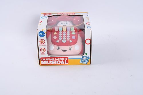 Carrinho Telefone Musical - Rosa HONGYAO
