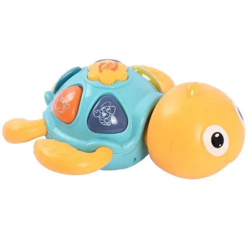 Brinquedo Bebe Tartaruga musical - amarelo com azul - SL268 TERRACO