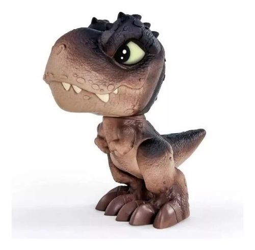 Baby Dinos 14 cms - Mini T-rex - marrom - 1477 PUPEE BRINQUEDOS