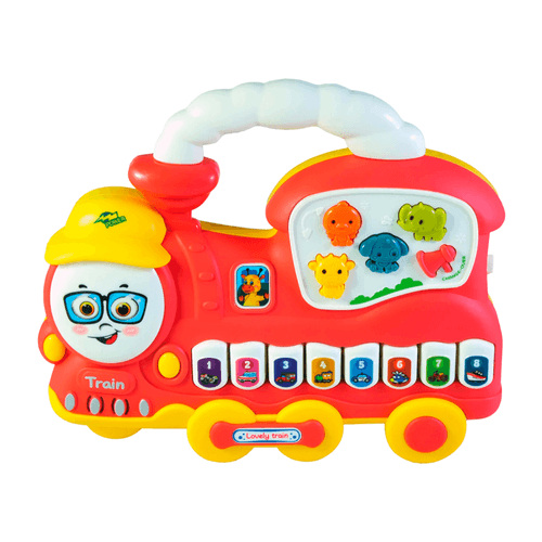 Teclado Music Interest - Lovely Trem Musical  - vermelho - SL273 TERRACO
