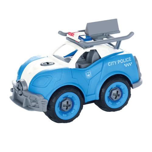 Mini-veiculo Hot Speeds - Carro de policia - azul e branco - SL336 TERRACO