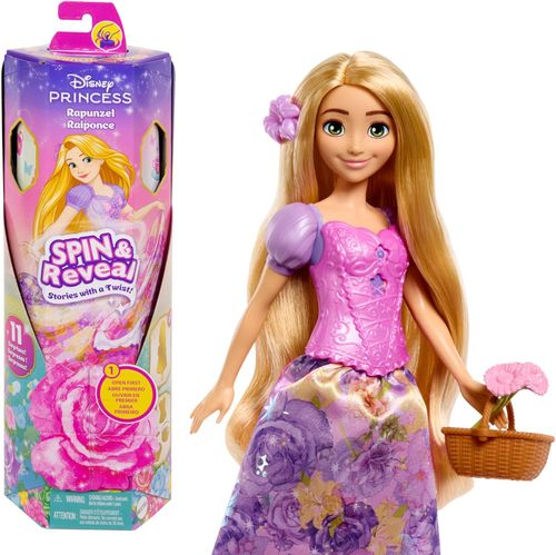 Disney Princesa Rapunzel Spin and Reveal Flores MATTEL