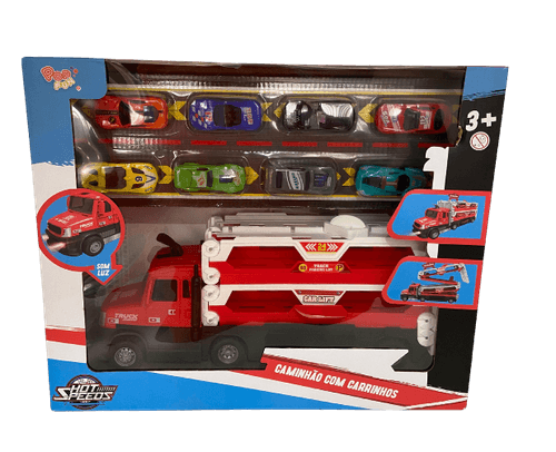 Caminhao Cegonha com Carrinhos - Hot Speeds TERRACO