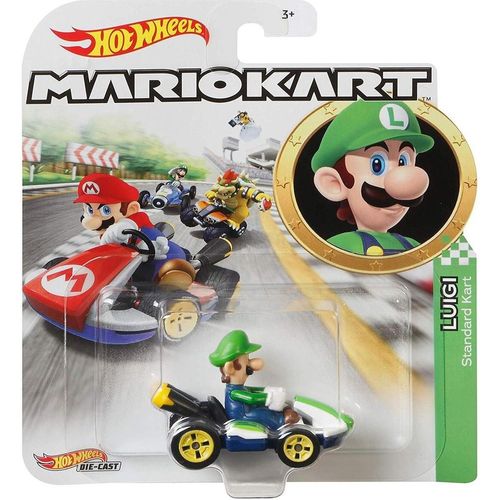 Carrinho - Luigi Standard Kart - Hot Wheels MATTEL