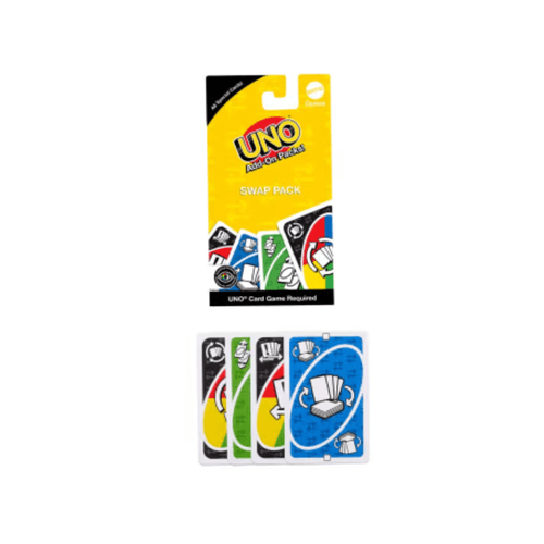 Jogo de cartas complementar uno sortido - JCV55 - Amarelo MATTEL