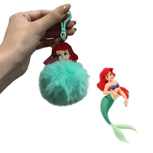 Chaveiro Pompom Princesa Disney - Ariel - Toyng TOYNG