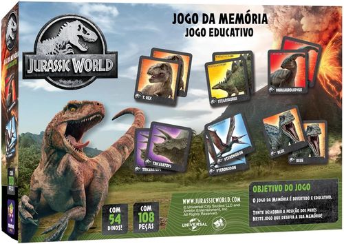 Jurassic World Jogo Super Memoria 3 em 1 - 2046 MIMO