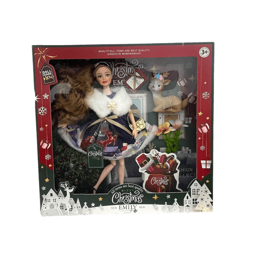 Boneca Natal Emily - Boneca de Colecao - Merry Christmas - Emily Classical TERRACO