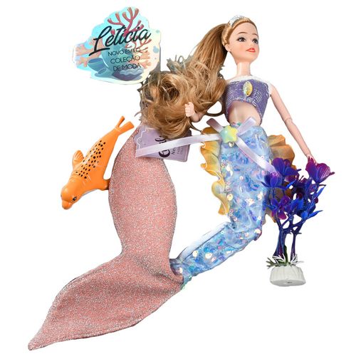 Boneca Leticia Novo Estilo Colecao de Moda - Lilás