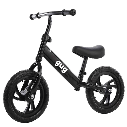 Bicicleta de equilibrio preta - 12 polegadas