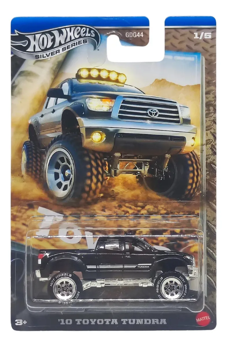 Carrinho Hot Wheels - 10 Toyota Tundra - Silver Series - 1:64 MATTEL