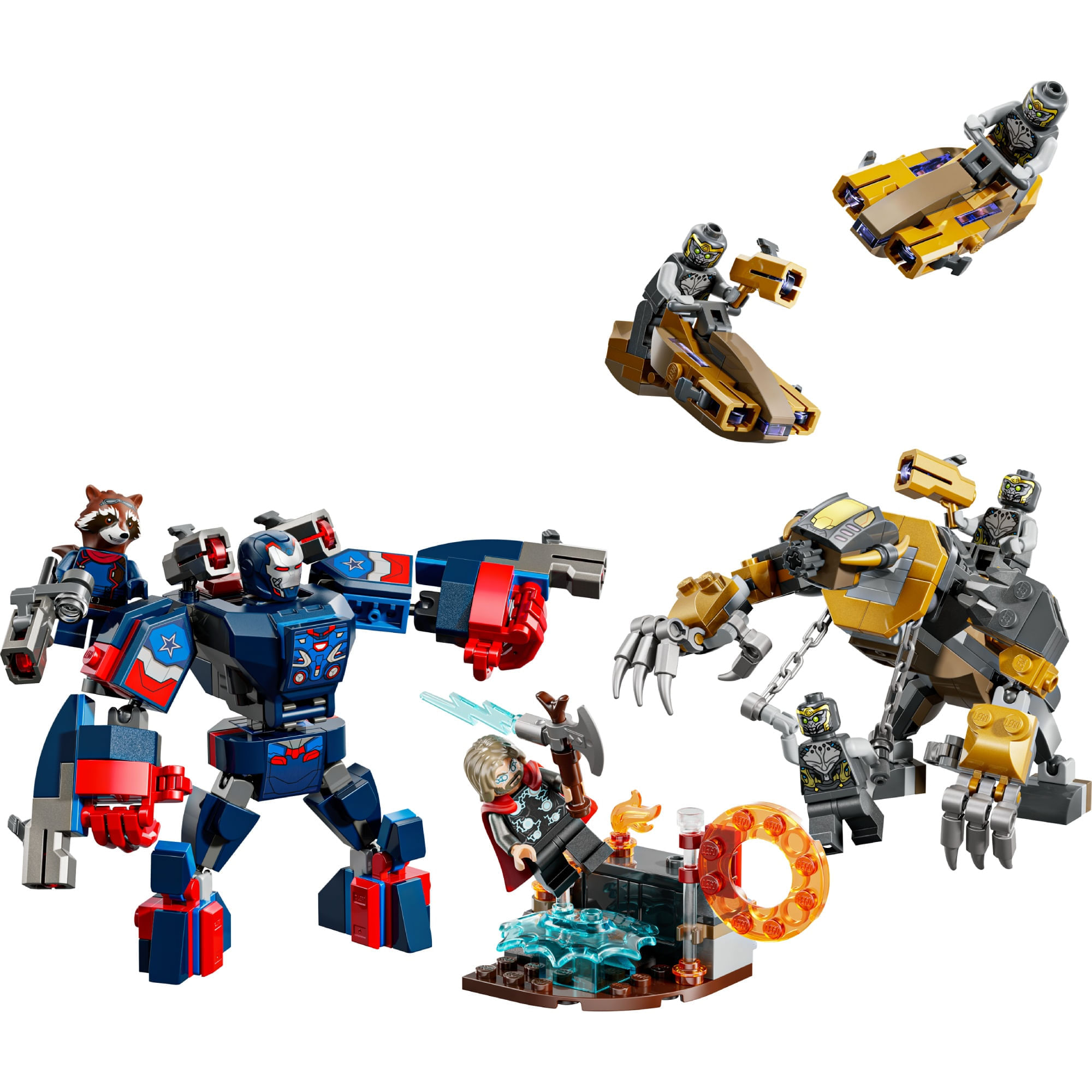 Blocos de Montar -  Super Heroes Marvel - Vingadores: Ultimato Thor Vs Chitauri LEGO DO BRASIL