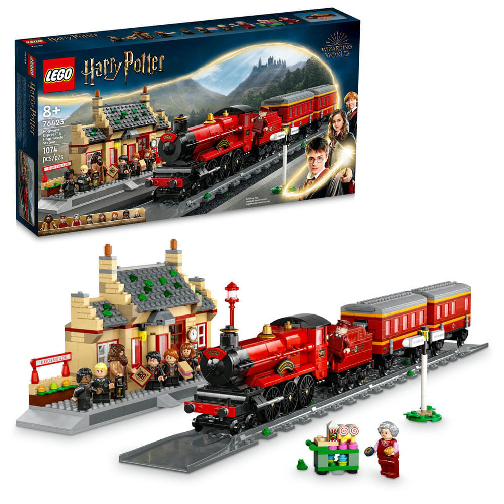 Blocos de Montar - O Expresso de Hogwarts e  Estacao de Hogsmeade M BRINQ