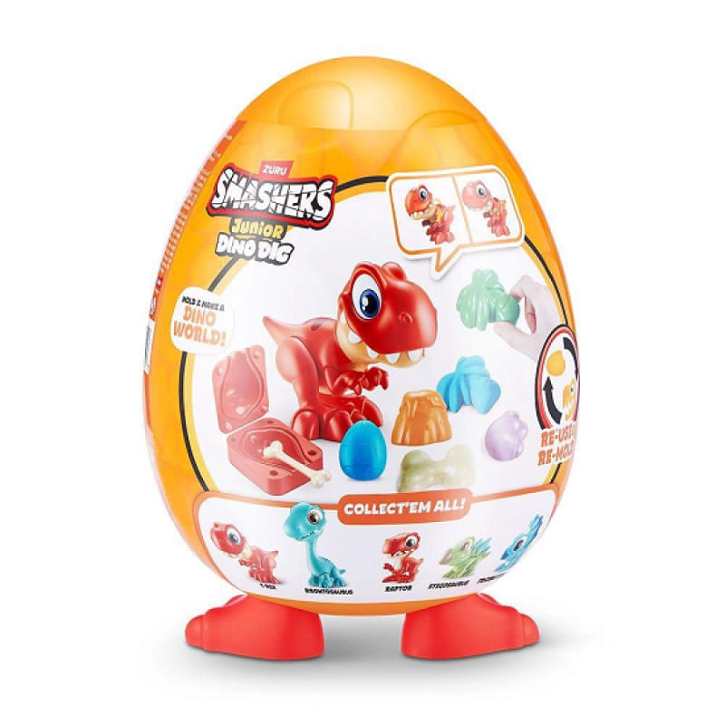 Smashers Junior Dino Dig Series 1 - Grande - Vermelho START-1760626497820