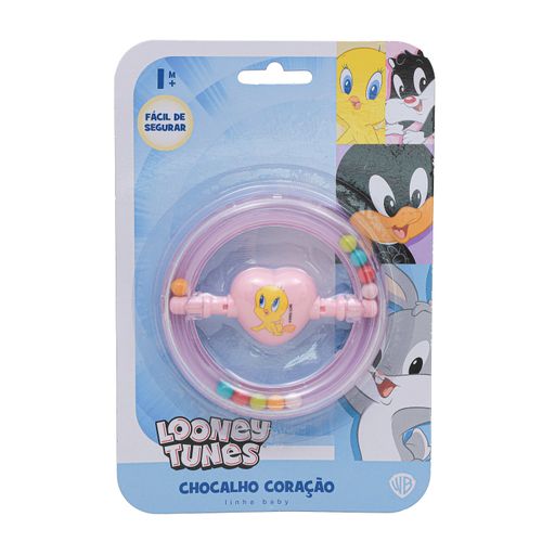 Chocalho - Para Bebe Coracao Looney Tunes OFFICIAL BRAND COMPA
