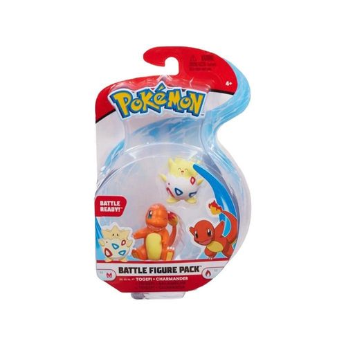 Bonecos Pokemon Figura de Batalha Togepi + Charmander - 2601 SUNNY BRINQUEDOS
