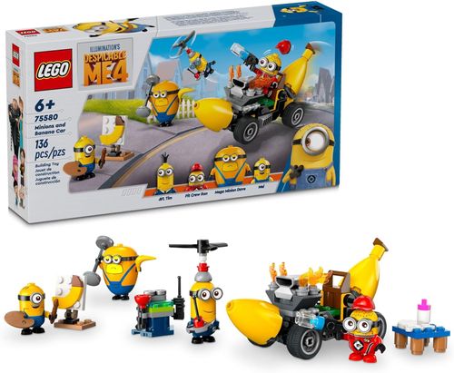 Blocos de Montra - Meu Malvado Favorito 4 - Minions e Carro Banana LEGO DO BRASIL