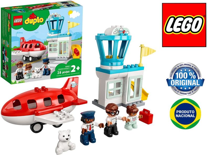 Blocos de montar - Lego Duplo - Aviao e Aeroporto LEGO DO BRASIL-1763061996433